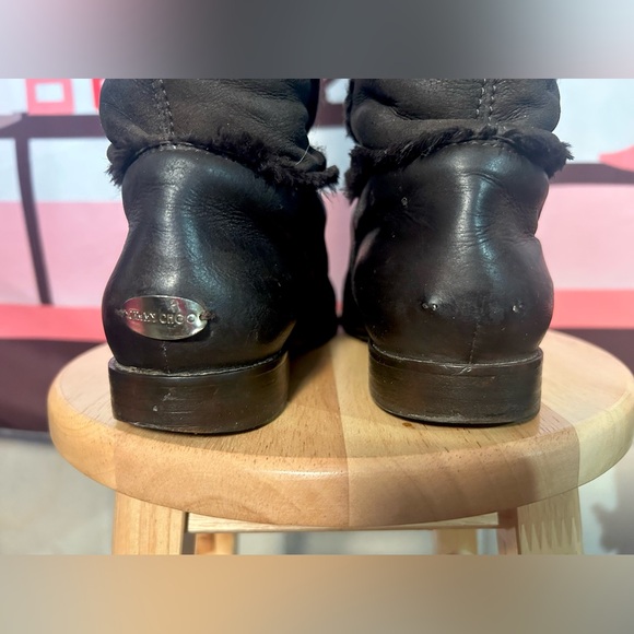 JIMMY CHOO Harvest Napa Shearling Brown Leather Calf Knee Boots AWESOME STEAL! - Picture 8 of 14